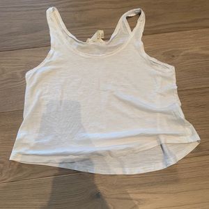 lightweight white flowy tank top h&m